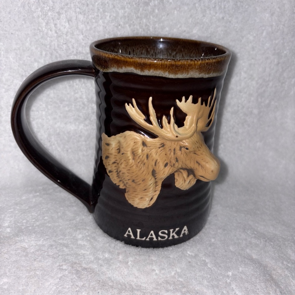 Alaska Moose Ceramic Mug - LARGE